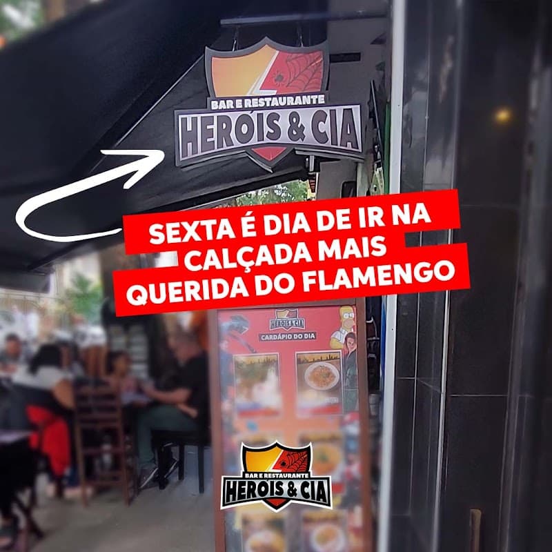 Herois e Cia - Restaurante, Bar e boteco carioca. Menu petisco, pratos executivos e hamburguer. Drinks deliciosos