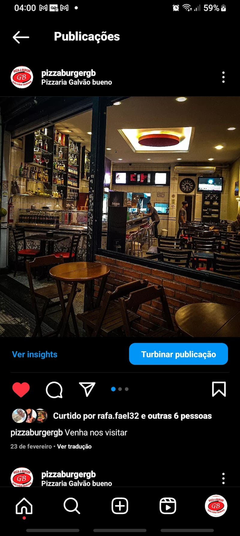 Pizza e Burger Galvão Bueno