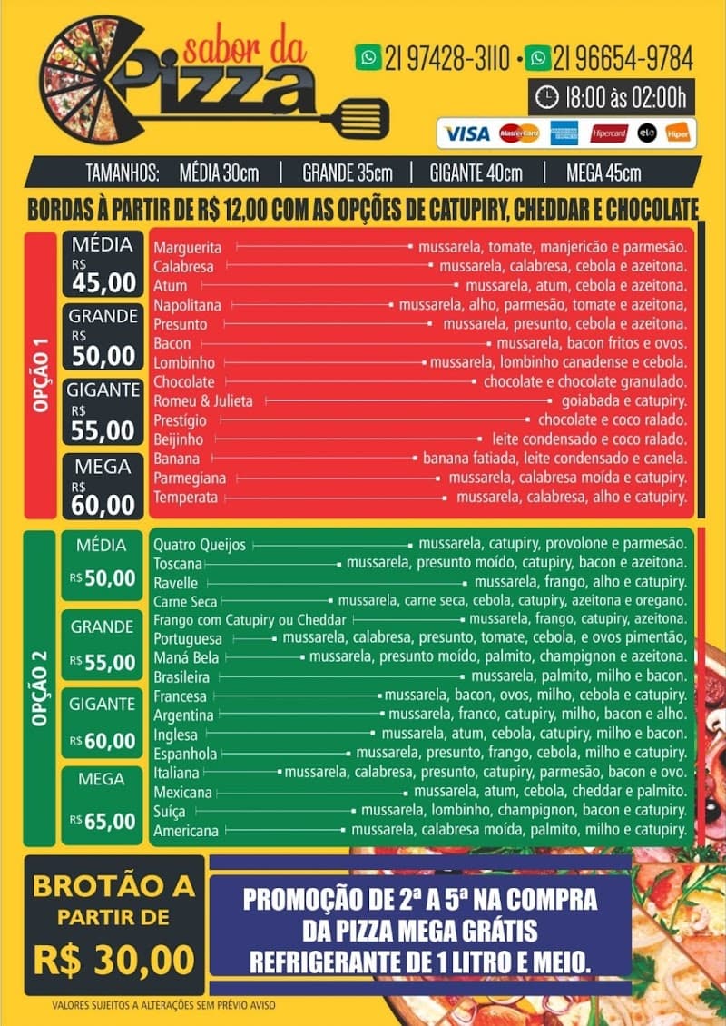 SABOR DA PIZZA E HAMBÚRGUERIA